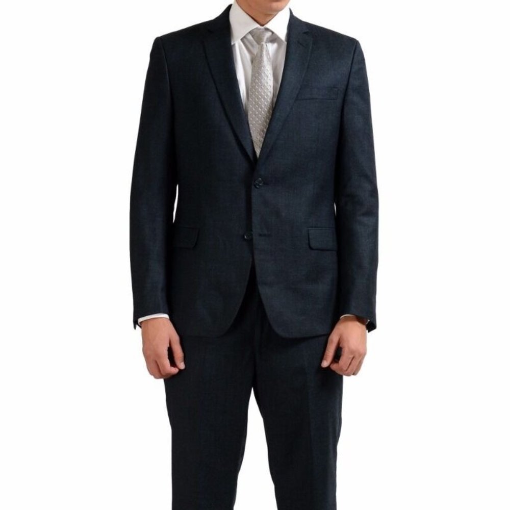 Versace Collection Wool Gray Two Button Men's Suit